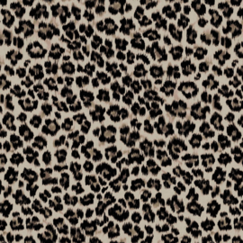 French terry animal skin - sand