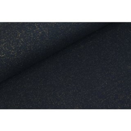 Boordstof glitter navy