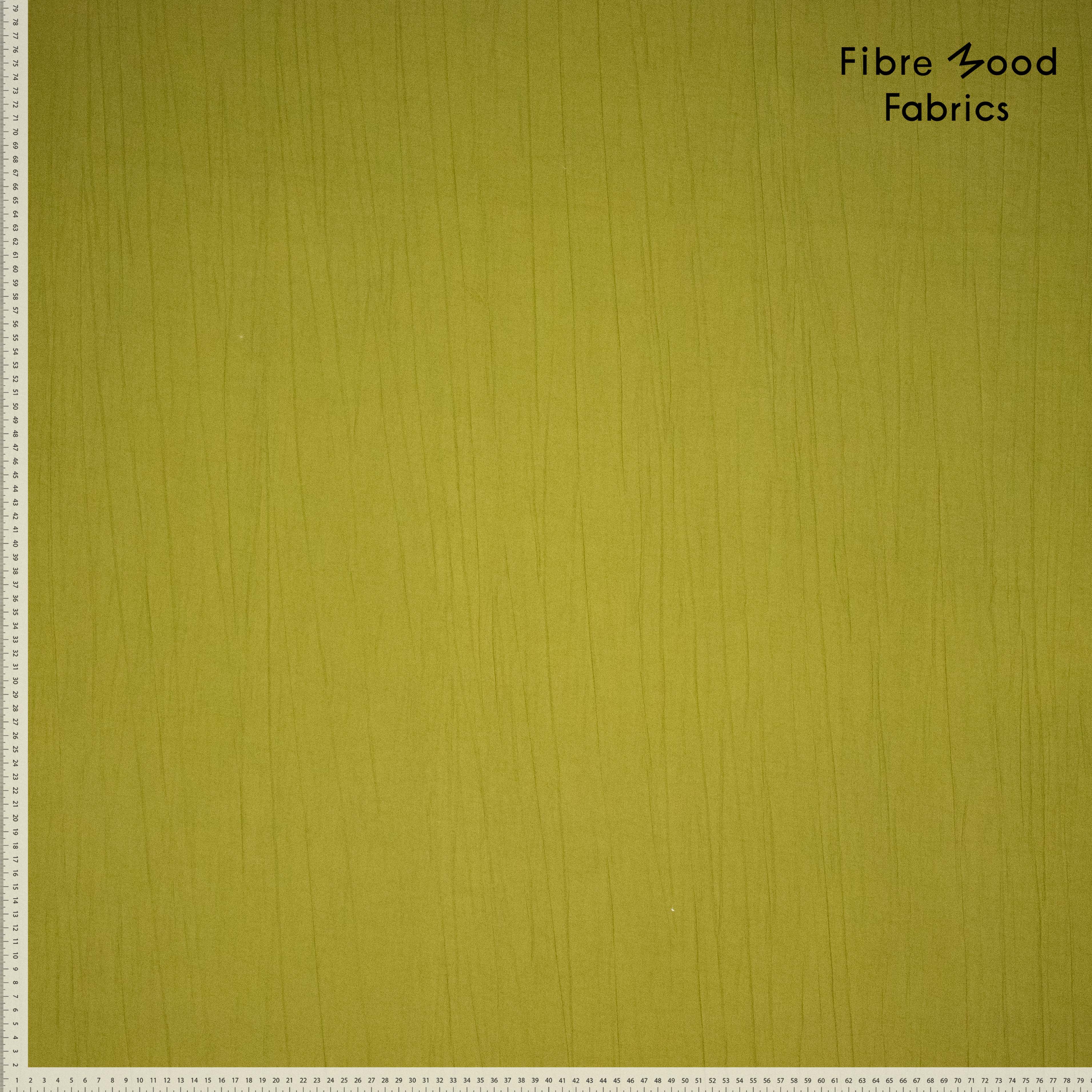 Fibre mood 34 - Geweven viscose/nylon met kreukeffect- warp crinckle - Groen