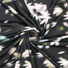 Fibre Mood - Katoen poplin digitaal - Flowers blur