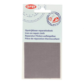 reparatiedoek opstrijkbaar - grijs