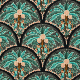 Katoen poplin - Palmera by Bienvenido Colorido