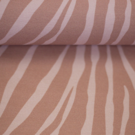 French  Terry Swafing - Zebra zalmkleur