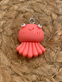 Kunststof Bedel - Roze octopus