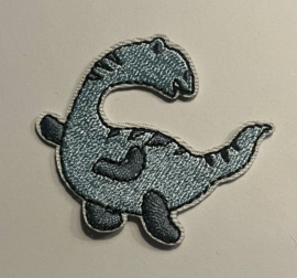 Applicatie Dino lichtblauw/grijs