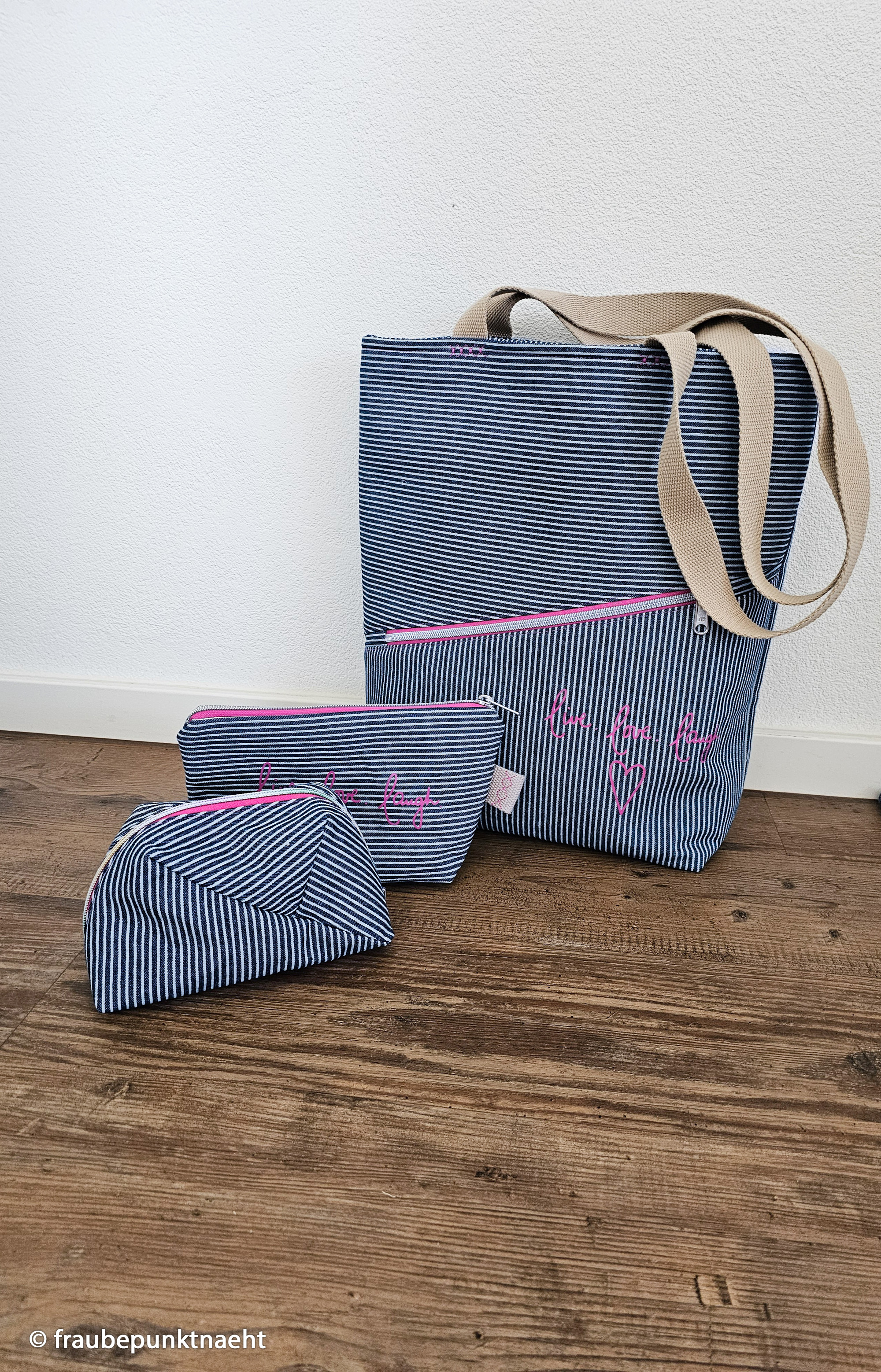 Swafing Jeans - Dyed stripes  blue