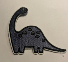 Applicatie Dino blauw/paars