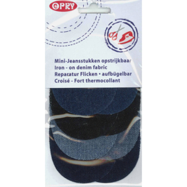 Jeans reparatie mini - jeansblauw