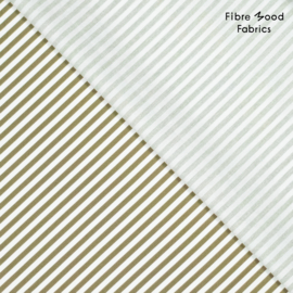 Fibre Mood 36 -  Katoen strepen - groen wit