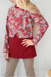 Tricot - Swafing - jona bloemen rood/roze