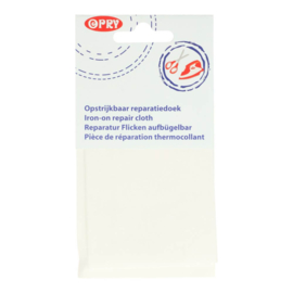 reparatiedoek opstrijkbaar - wit 009