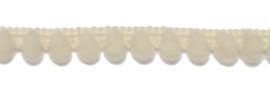 Bolletjesband creme 10 mm