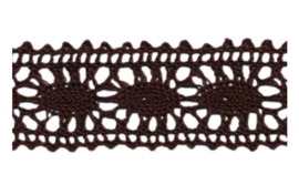 Kant band 2,5 cm/25mm - donker bruin