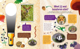 zaklamp boek - Speuren in het bos