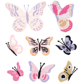 Borduur patches - Stick & Stitch -  vlinders