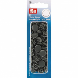 Prym color snap donkergrijs 12,4 MM