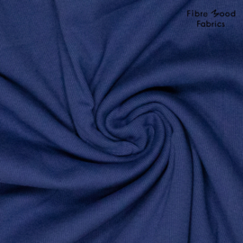 Knit co/ly 2x2 rib collar FM997249 (boordstof) blauw