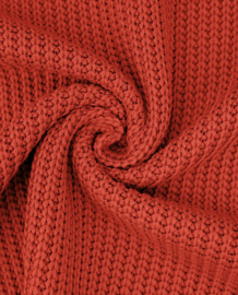 Big Knit - gebreide stof - Brique