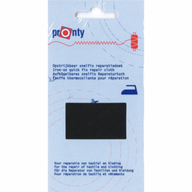 Jersey Snelfix Reparatie doek 12x42 cm 090 zwart