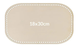 Houten tassenbodem 18x30 cm
