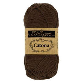 Scheepjes Catona  162 black coffee