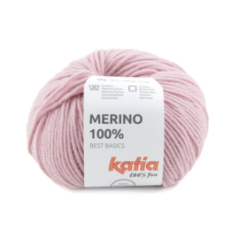 Katia - Merino 100% - 7 zeer licht bleekrood