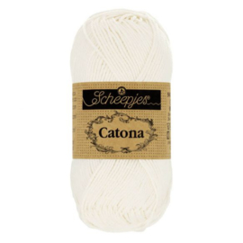 Scheepjes Catona  105 BRIDAL WHITE