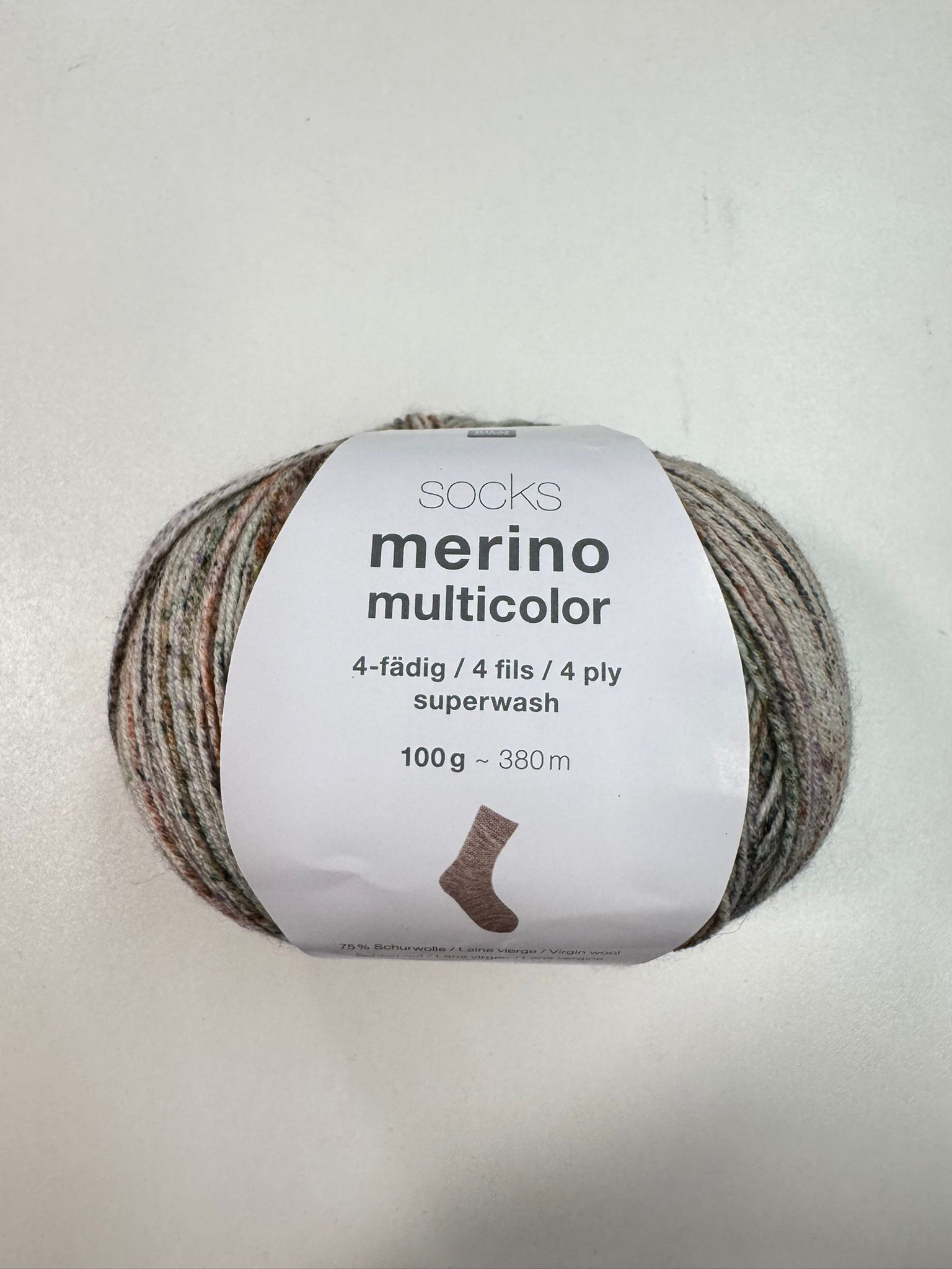 Sokken Merino Multicolour 4 draads Forest