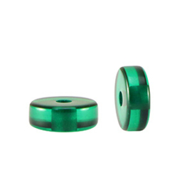 Disc round - 4 mm - Eden green