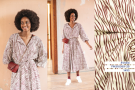 Fibre Mood - Katoen poplin animal stripes