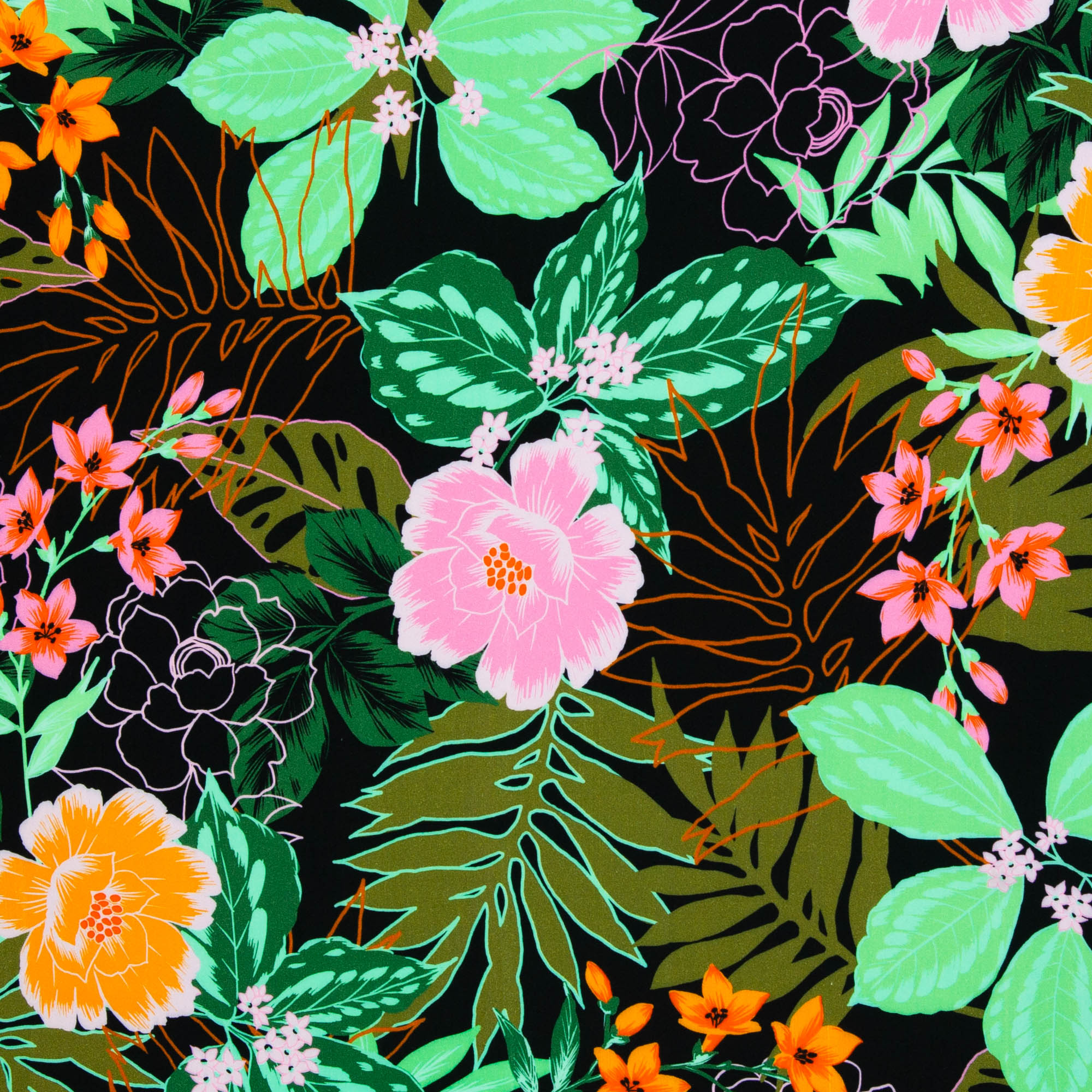 Viscose - Swafing-  roze bloem