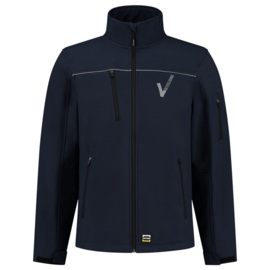 Security Kleding, ART. NR. 402006 / SOFTSHELL LUXE Heren, verschillende kleuren. Met V-tje (Borduring) en SECURITY (Bedrukking)                 .