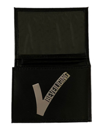 V-beveiliging lederen legitimatie-etui