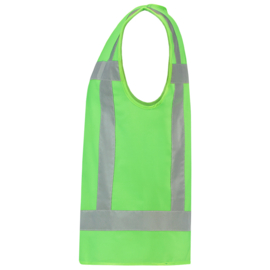 Security Kleding ART. NR. 453014 / VEST REFLECTIE LIME bedrukt met V-tje en SECURITY