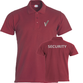 Beveiliging kleding Basic Polo, alle kleuren. Met V-tje en SECURITY.