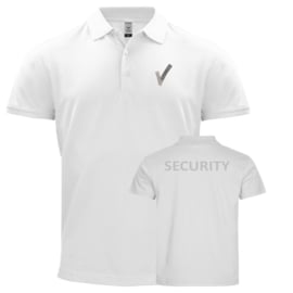 Beveiliging kleding Poloshirt HEAVY PREMIUM, alle kleuren. Met V-tje en SECURITY.