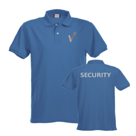Beveiliging kleding Strech Premium Polo, alle kleuren. Met V-tje en SECURITY.