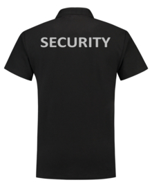Beveiliging kleding 3 X ART. POLOSHIRT BLACK heren, met V-tje en SECURITY.