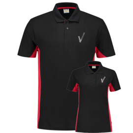 Beveiliging kleding POLOSHIRT BICOLOR, alle kleuren. Met V-tje en SECURITY.
