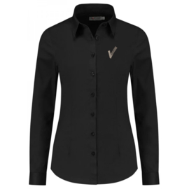 Santino Falco dames overhemd. Met V-tje.