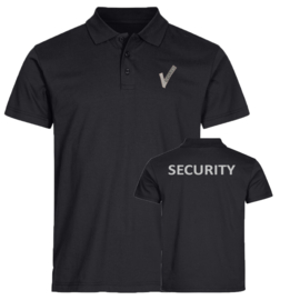Beveiliging kleding Basic Polo, alle kleuren. Met V-tje en SECURITY.