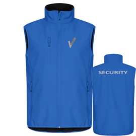 Beveiliging kleding Classic Softshell Vest. Met V-tje en SECURITY.