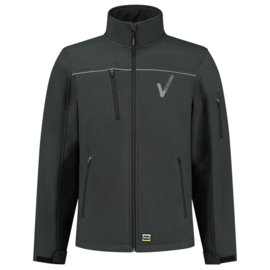 Security Kleding, ART. NR. 402006 / SOFTSHELL LUXE Heren, verschillende kleuren. Met V-tje (Borduring) en SECURITY (Bedrukking)                 .