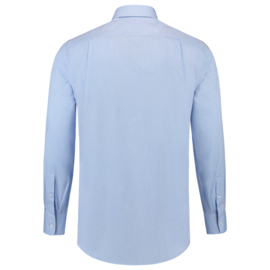 Overhemd Strech Fitted White/Black/Blue