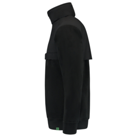 Beveiliging kleding, Sweater Anorak RE2050 kleuren Black/Navy. Met V-tje en SECURITY.
