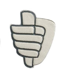 BOA insigne met 2 x pin en luxe knijpers