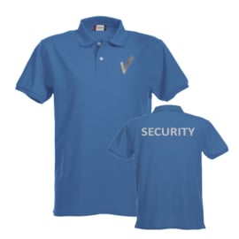 Beveiliging kleding Poloshirt HEAVY PREMIUM, alle kleuren. Met V-tje en SECURITY.
