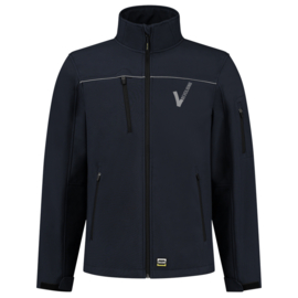 Security Kleding, ART. NR. 402006 / SOFTSHELL LUXE Heren, verschillende kleuren. Met V-tje (Borduring) en SECURITY (Bedrukking)                 .
