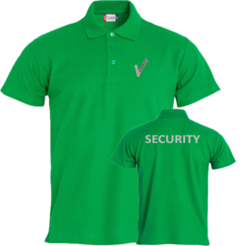Beveiliging kleding Basic Polo, alle kleuren. Met V-tje en SECURITY.