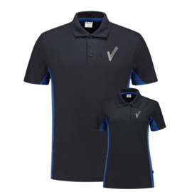 Beveiliging kleding POLOSHIRT BICOLOR, alle kleuren. Met V-tje en SECURITY.